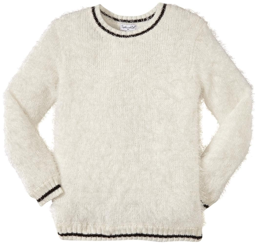 Little Girls Fuzzy Yarn Sweater 4T 