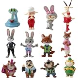 12Pcs Zootopia2 Figures Set, Table Decorations Figurines Birthday Party Decorations Car Desktop Room Decor