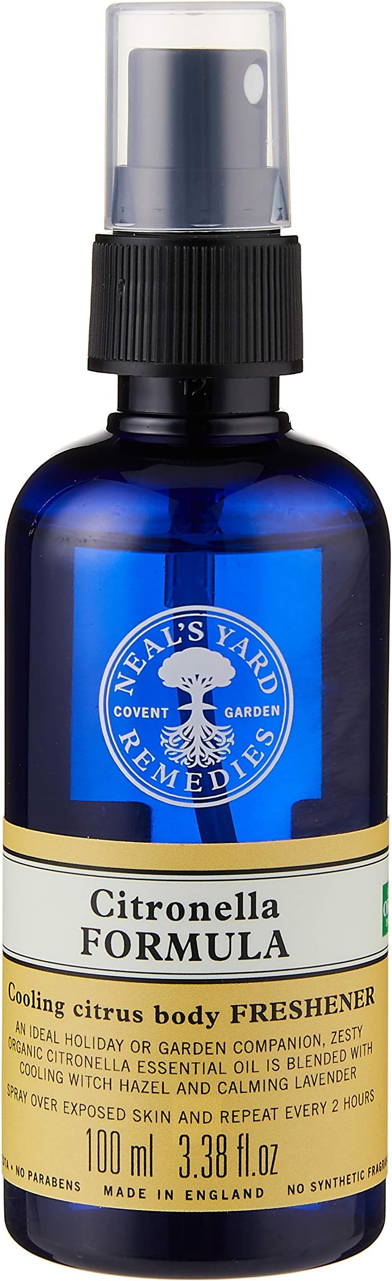 Neal's Yard Remedies Citronella Formula Cooling Body Freshener Spray 100ml