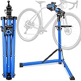Upgraded Heavy Duty Bike Repair Stand (Max 110 lbs) - Portable Bicycle Stand Maintenance Workstand Aluminum Made For Electric
