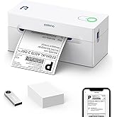 POLONO Bluetooth Thermal Shipping Label Printer, Wireless 4x6 Shipping Label Printer for Small Business, Support Android, iPhone, Windows, and Mac, Widely Used for Ebay, Amazon, Shopify, Etsy, USPS
