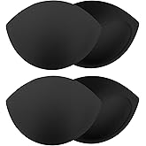2 Pairs Bra Pads Inserts Bra Inserts Breast Enhancers Women's Push up Swimsuit Pads Removable Breast Enhancers Insert Fits Ab, C, D Cup