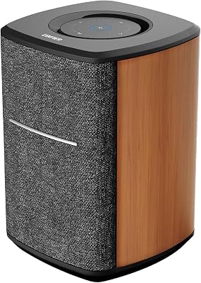 Edifier WiFi Smart Speaker Without Microphone, Works with Alexa, Supports AirPlay 2, Spotify,Tidal Connect, 40W RMS One-Piece Wi-Fi and Bluetooth Sound System, No Mic, MS50A