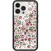 Wildflower Cases - Compatible with iPhone 13 Pro | Protective Black Bumper, 6.5ft Drop Test Certified, Women Owned Small Business | Fruit Cherries Strawberry Floral Cute Trendy | Berry World