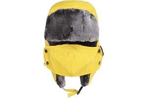 IPENNY Kids Trapper Hat Children Warm Windproof Winter Hat with Earflaps Cover for Face