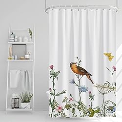 AWERT Small Half Size Stall Shower Curtain with