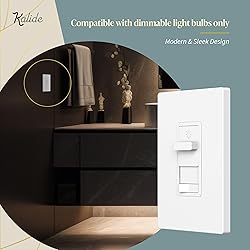 TOPGREENER Kalide Dimmer Light Switch, Pair with