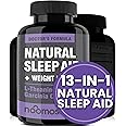 NooMost Natural Sleep Aid Supplements with Magnesium,L theanine & Garcinia | Sleep Pills for deep & Restful Sleep for Adults | Non-Habit-Forming | Helps Fall Asleep Fast Stay Asleep Longer | 60 Tabs
