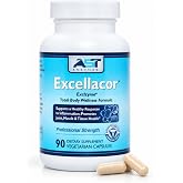 AST Enzymes Excellacor Systemic Enzymes, 90 Vegetarian Capsules | Supports a Healthy Response to Inflammation*; Promotes overall metabolic health*; systemic enzymes with rutin and amla