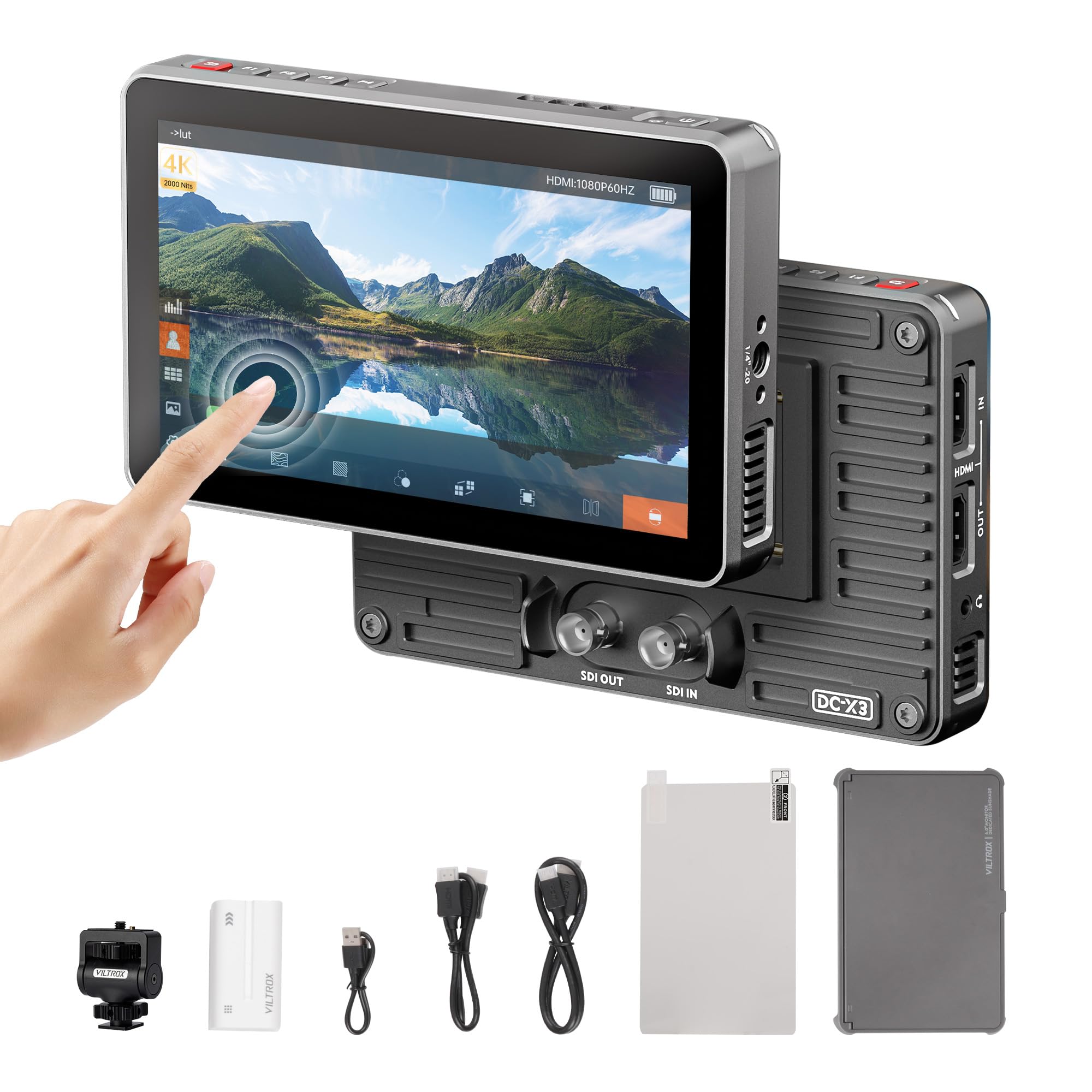 Dcx3 Mua VILTROX DC-X3 Touchscreen FHD IPS Camera Monitor, 2000 nits 4K SDI ...