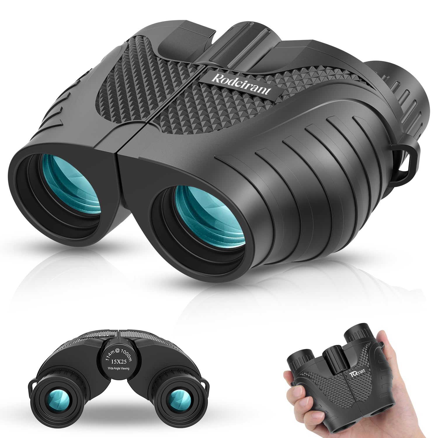Photo 1 of Binoculars 15x25 for Adults and Kids,High Powered Easy Focus Binoculars with Low Light Vision for Bird Watching,Travel and Concerts,Hunting Sightseeing and Sport Games