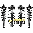 COMPLETESTRUTS - Front & Rear Complete Strut Assemblies with Coil Springs Replacement for 2004-2011 Mitsubishi Galant - Set of 4