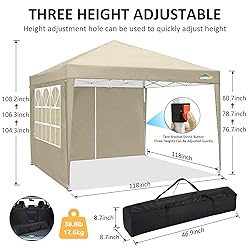 COBIZI 10x10 Pop up Canopy Tent Protable Canopy