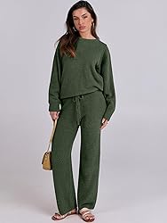 ANRABESS Women's Fuzzy Fleece Pajama Sets 2 Piece