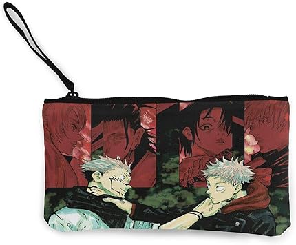 Amazon 呪術廻戦68 キャンバス小銭入れ 小銭入れ 筆記用具 画材 その他の日用品を収納できます 大容量で持ち運びできます 新機能 N A 財布