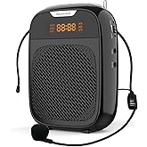 Norwii Mini Voice Amplifier Portable Rechargeable Bluetooth Speaker 4000mAh with Wired Microphone Headset & Waistband, PA system Personal Voice Amplifier for Teachers, Tour Guides, Meeting, Coaches