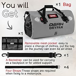 Waterproof Duffel Bag - Motorcycle Dry Bag Tail Bag