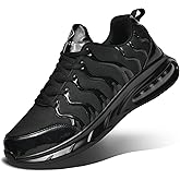 AFWIE Safety Steel Toe Shoes for Men Women Slip Resistant Work Sneakers Wide Composite Toe Air Cushioning Lightweight Comfortable Tennis Shoe 43 Black