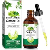Green Arabica Coffee Oil - 100% Pure &amp; Natural for Face&amp;Body&amp;Hair | Green Coffee Bean Oil Enhance Firmness &amp; Elasticity | Daily Skincare Essential Oils for Skin Deep Nourishment &amp; Hydration - 60ml