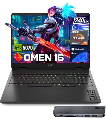 Amazon.com: HP Omen RTX 5060 Gaming Laptop, 16.1