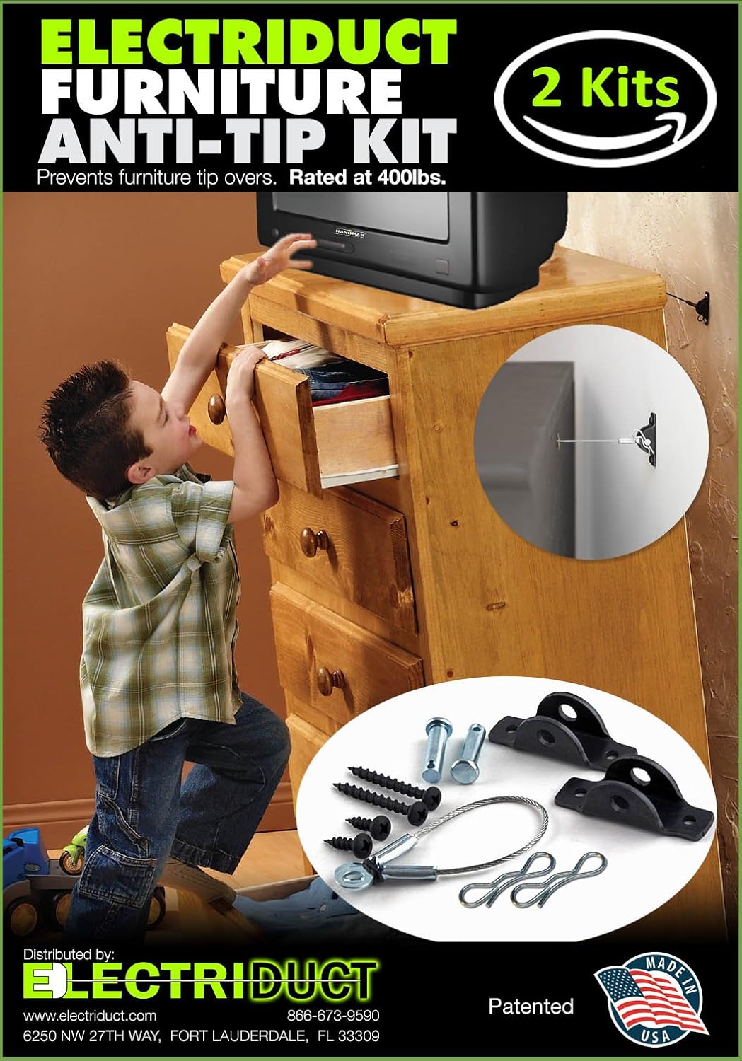 Best anti tip furniture kit hangman