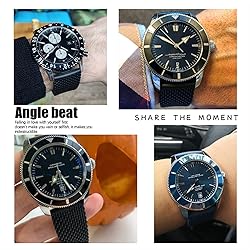 AEMALL for Breitling Watchbands 22mm 24mm Rubber
