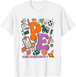 PE Teacher Back to School Physical Education Nutrition Coach T-Shirt