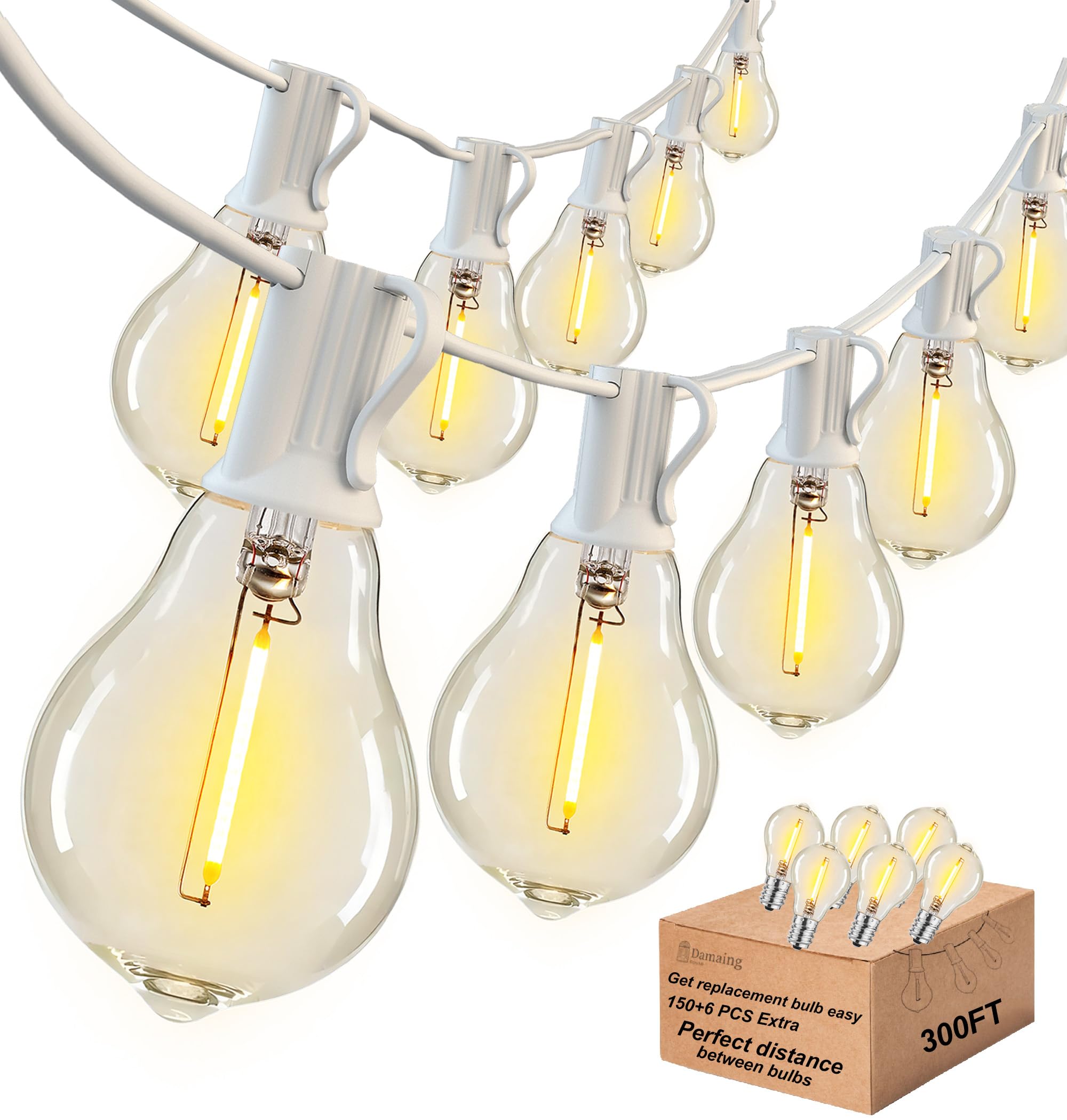 DAMAING Outdoor String Lights