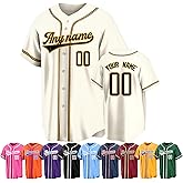 Custom Baseball Jersey Personalized Name Number Team Stitched Printed Uniform Shirts Sports Fans Gift for Men Women Youth