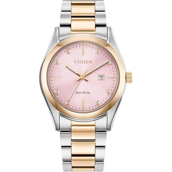 Amazon.com: CITIZEN Eco-Drive Sport Luxury Diamond Pink Dial Two