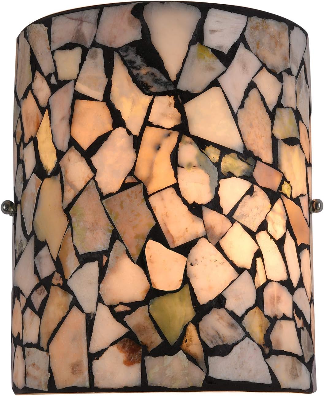 Wall Sconces Tiffany, Artzone Handcrafted Tiffany Wall Sconce, Tiffany Wall Sconces, Enhance Home Office Living Space with Tiffany Wall Lamp - Natural Stone