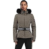 GSOU SNOW Women's Ski Jacket Snowboard Warm Winter Short Slim Snow Coat Jacket Mountain Windproof Waterproof Insulated Hooded