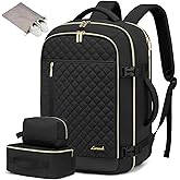 LOVEVOOK Large Travel Backpack for Women, 40L Carry on Backpack for Airplanes,TSA Personal Item Travel Bag fits 17" Laptop,Travel Essentials Carry On Bag Flight Approved with 3 Packing Cubes