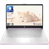 HP 14" 2027 Laptop, Intel Processor, Copilot AI, Office 365, 128GB Storage | 1TB Cloud Storage, Wi-Fi 6, HDMI, Long Battery Life, Honey Lavender, Windows 11 Home for Students &amp; Everyday Computing