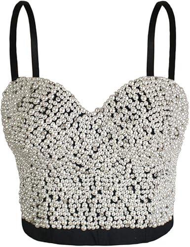 beaded bustier top