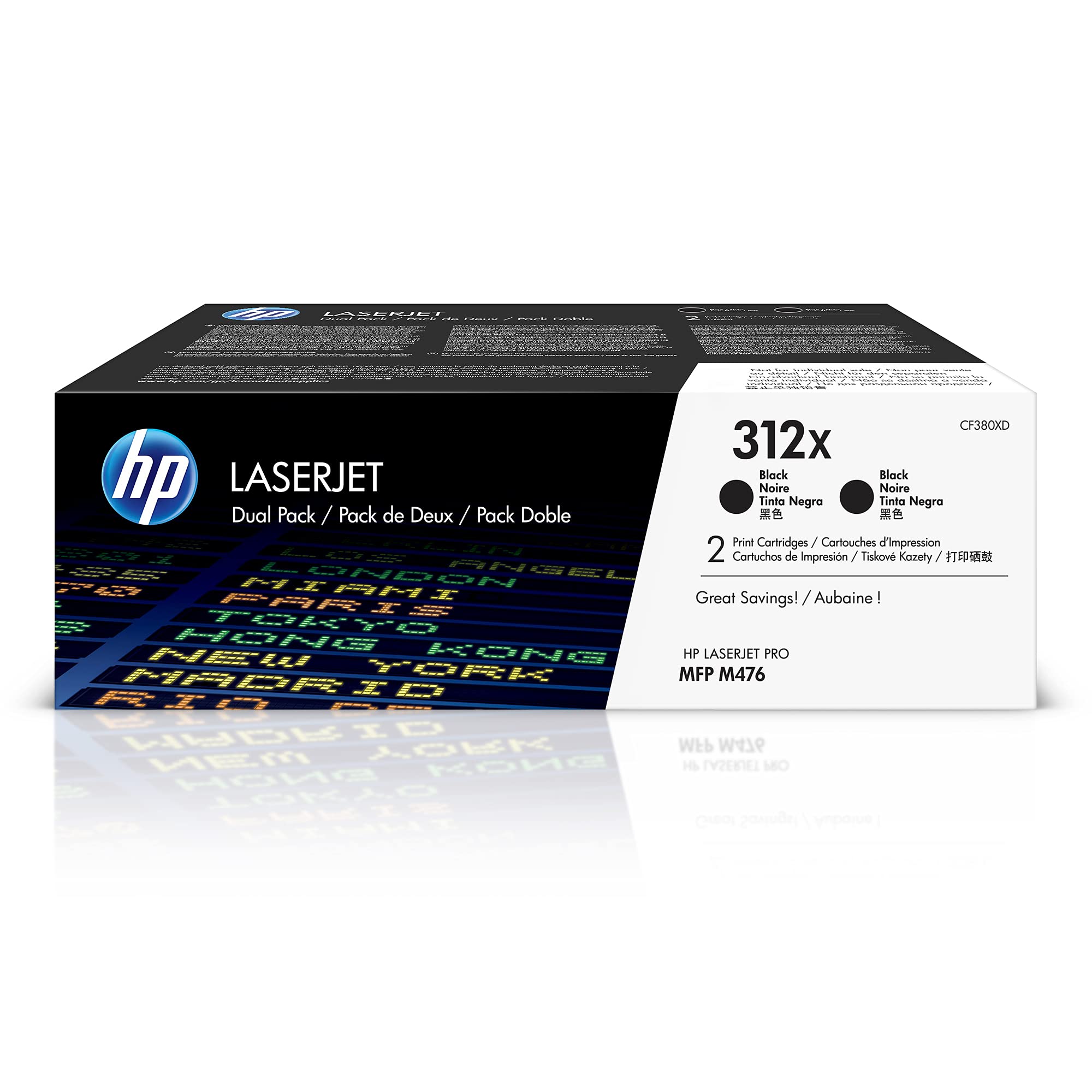 HP CF380XD 312X High Yield Original LaserJet Toner Cartridges, Black, Multipack — image 1
