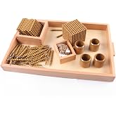 Golden Math Bead Material - Montessori Number Learning Educational Gifts for Kids