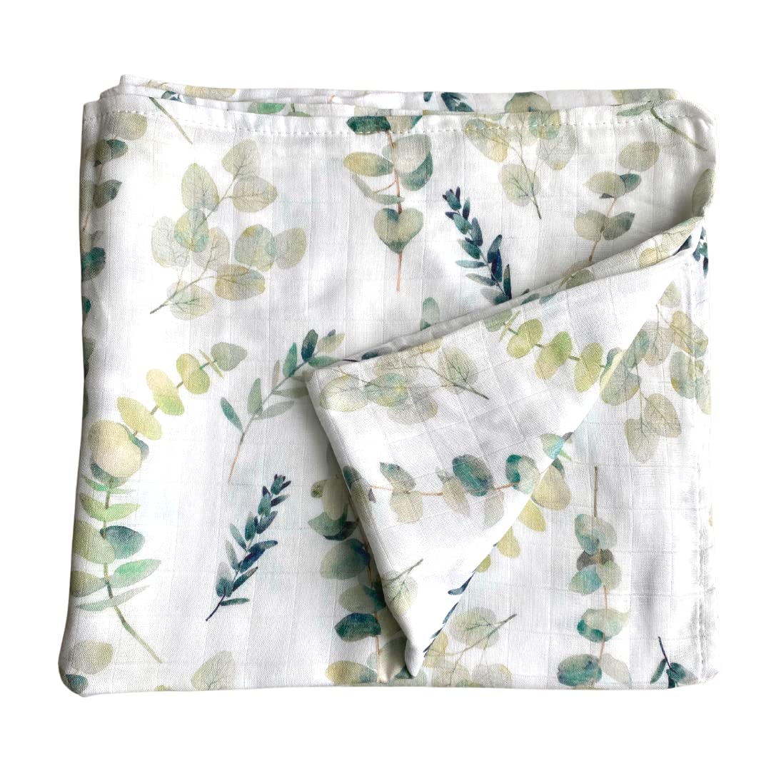 Baby J's - Fejka, Bamboo Muslin Swaddle Blanket - X-Large Blankets for Babies and Toddlers - Made with Bamboo and Soft Breathable Cotton - Super Soft with Double Thickness - 120 x 120cm