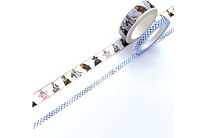 Paper House Productions Wizard of Oz Rainbow Characters Set of 2 Foil Accent Washi Tape Rolls for Scrapbooking and Crafts