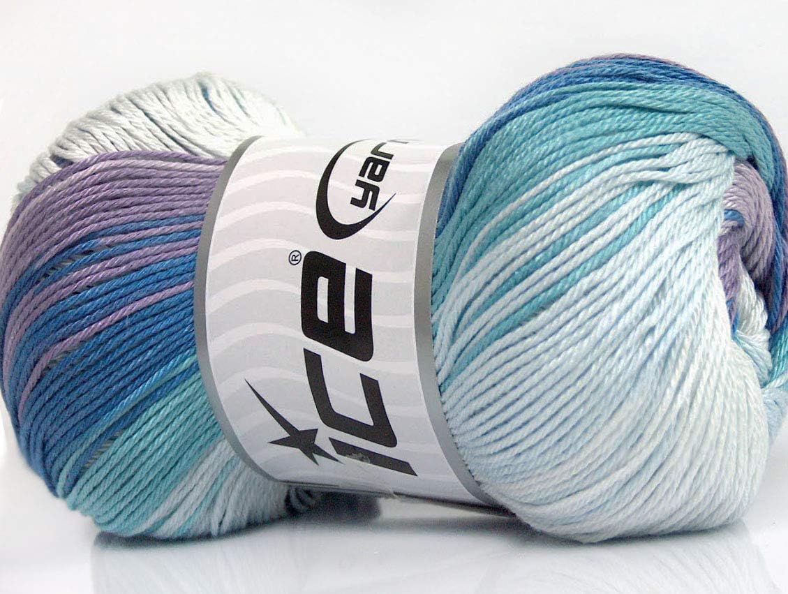 Lot of 4 x 100gr Skeins Ice Yarns CAMILLA COTTON MAGIC (100 Mercerized