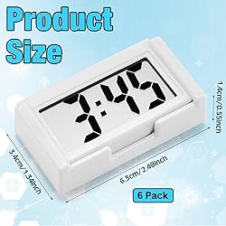 Frienda 6 Pieces Mini Digital Clock Small Digital