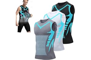 LOOPYAURA Maynox Vitaboost Compression Shirt, 2024 New Version Ionic Shaping Sleeveless Vest for Men Build Perfect Body