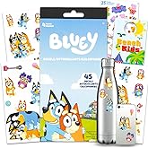 Bluey Sticker Decal Set - Bundle with 45 Assorted BLuey Decals for Laptops, Cell Phones, Water Bottles and More Plus Stickers | Bluey and Bingo Decal Pack