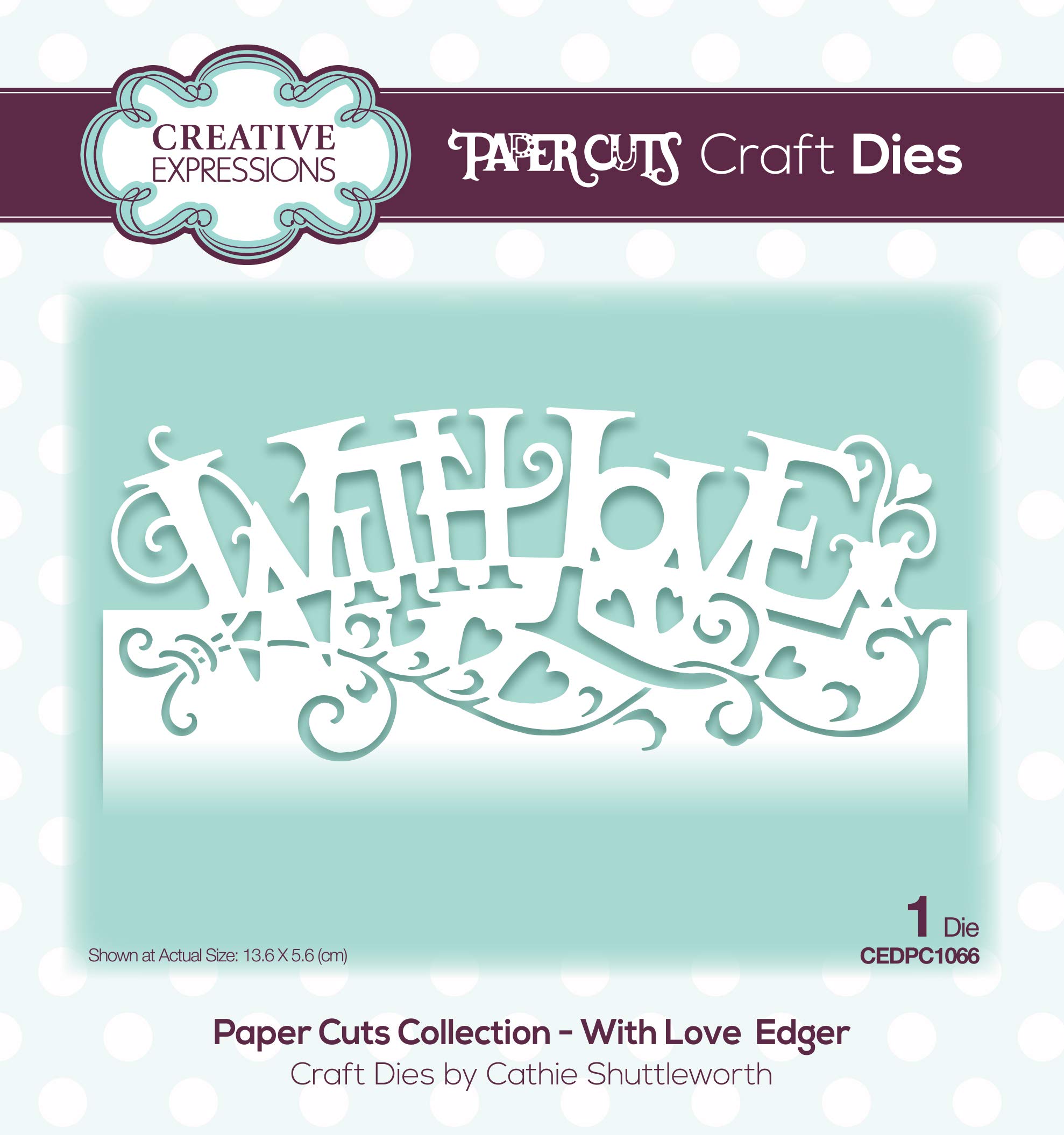 Paper Cuts Collection - with Love Edger - Cutting Dies