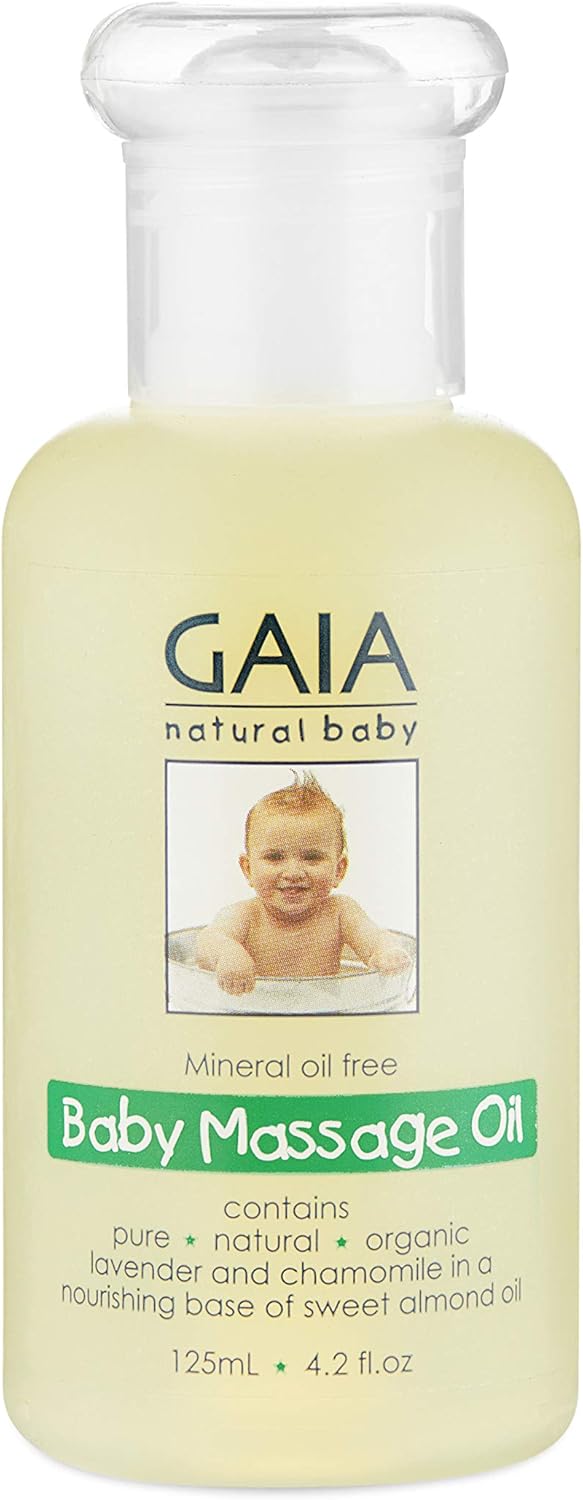 gaia natural baby massage oil 125ml