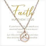 Faith Mountains Necklace, Stainless Steel Mustard