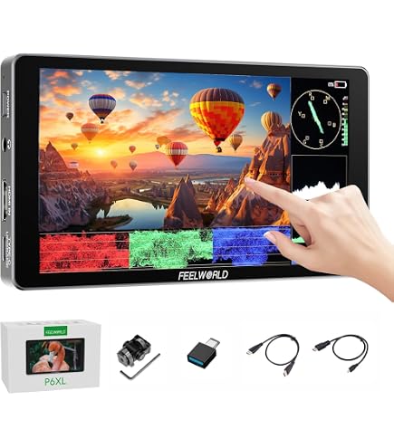 Amazon.com : FEELWORLD P6XL 6 Inch 4K Camera Field Monitor Built