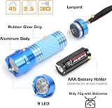 EverBrite 4-Pack Mini LED Torches Aluminum Pocket Flashlights Batteries Included view 2