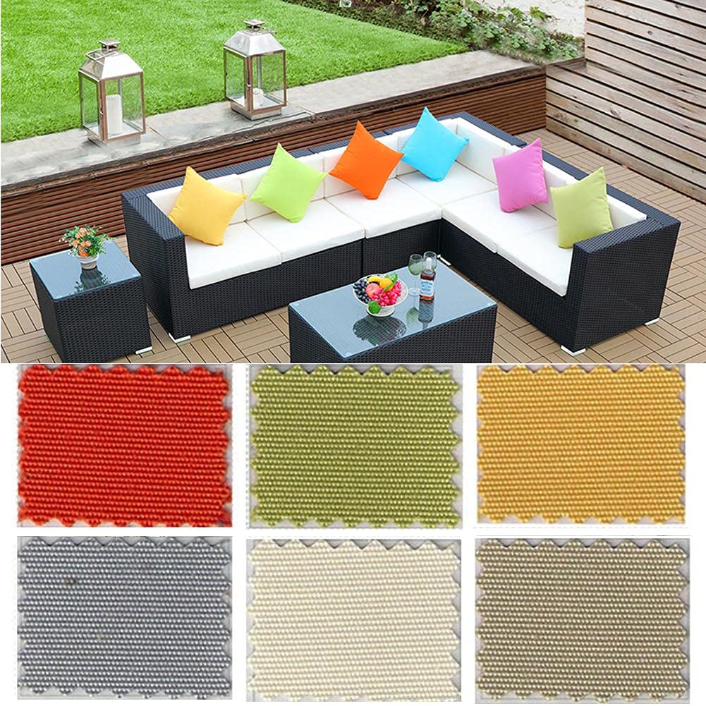 YSGLIFE Christmas Pack of 2 Water Resistant Pillow Case Cover with Invisible Zipper Outdoor Home Pillow Case Decorating Cushion Covers Protectors for Car Bed Sofa Chair Garden 45x45cm Pale Yellow