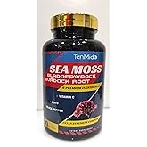 Tenmido Organic Irish Sea Moss Capsules with VitC, Zn.C, Bladderwrack, Burdock Root, Black Pepper - 3 Months Supply